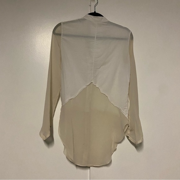 Helmet Lang Lawn cotton Silk button down Size Small - Picture 9 of 10